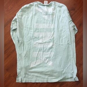 Mint Green PINK Victoria's Secret Long Sleeve Shirt